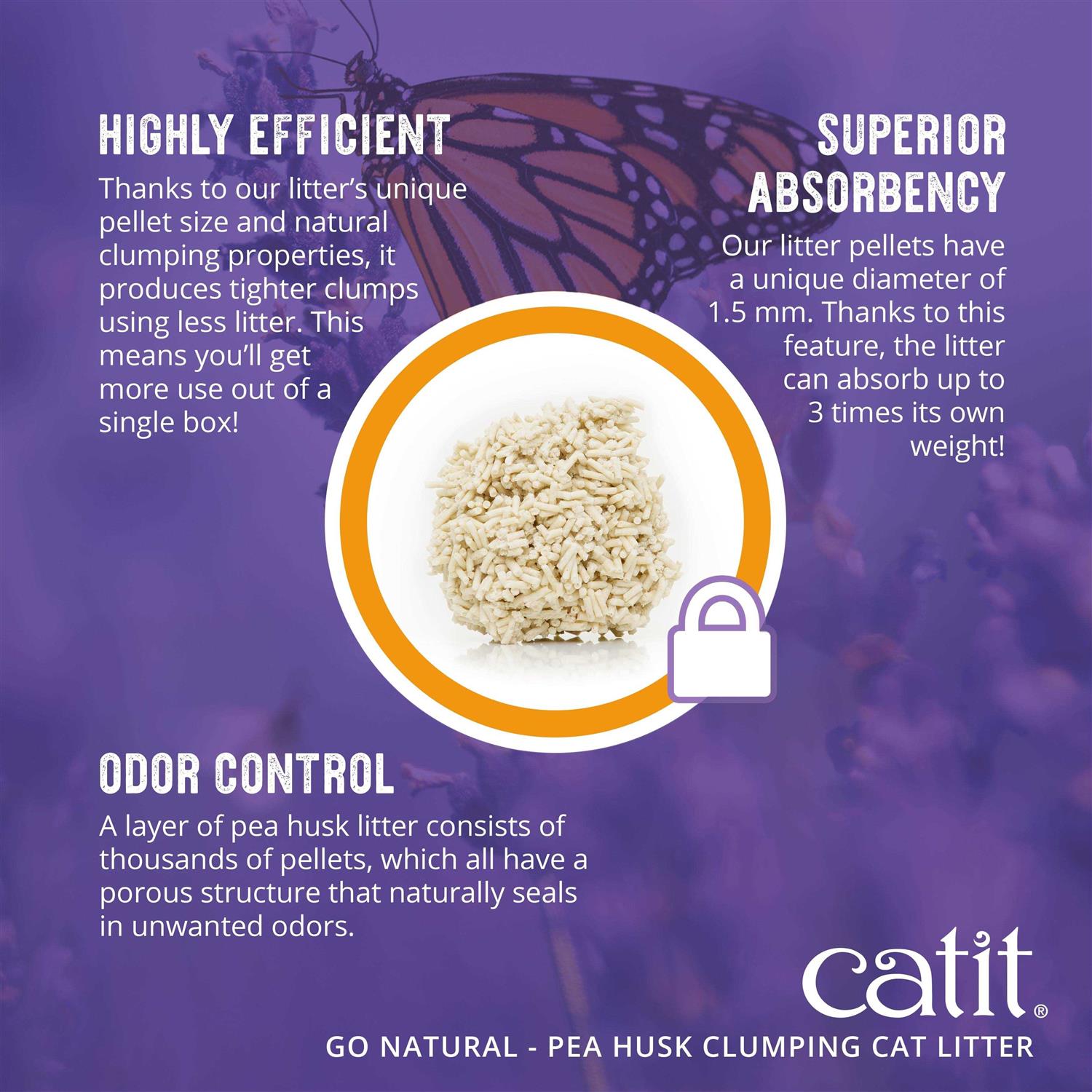 Catit Go Natural Pea Husk Clumping Cat Litter - Pet Supplies online store