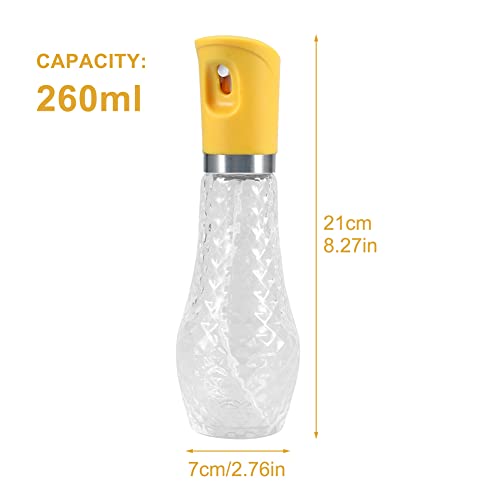 NINEFOX Oil Sprayer for Cooking Olive Oil Sprayer M-ister, 260ml Oil Spray Bottle for Air Fryer,BBQ,Salad,Baking,Roasting,Grill