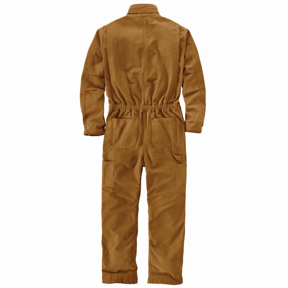 Carhartt Washed Duck Insulated Coverall | Brown | Large