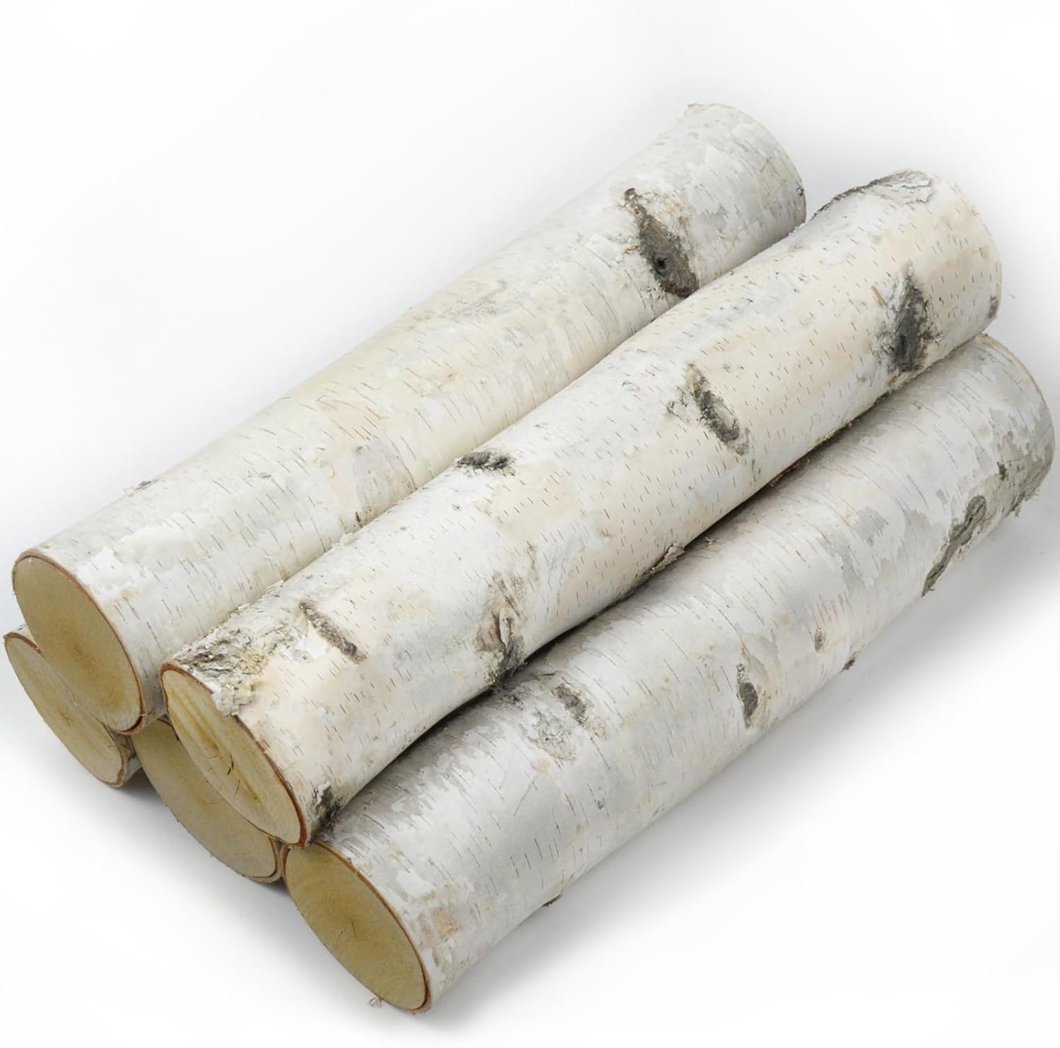 Wilson Birch Fireplace Large Log Set (5 Logs: 3''-5'' Dia. x 15.5-17.5