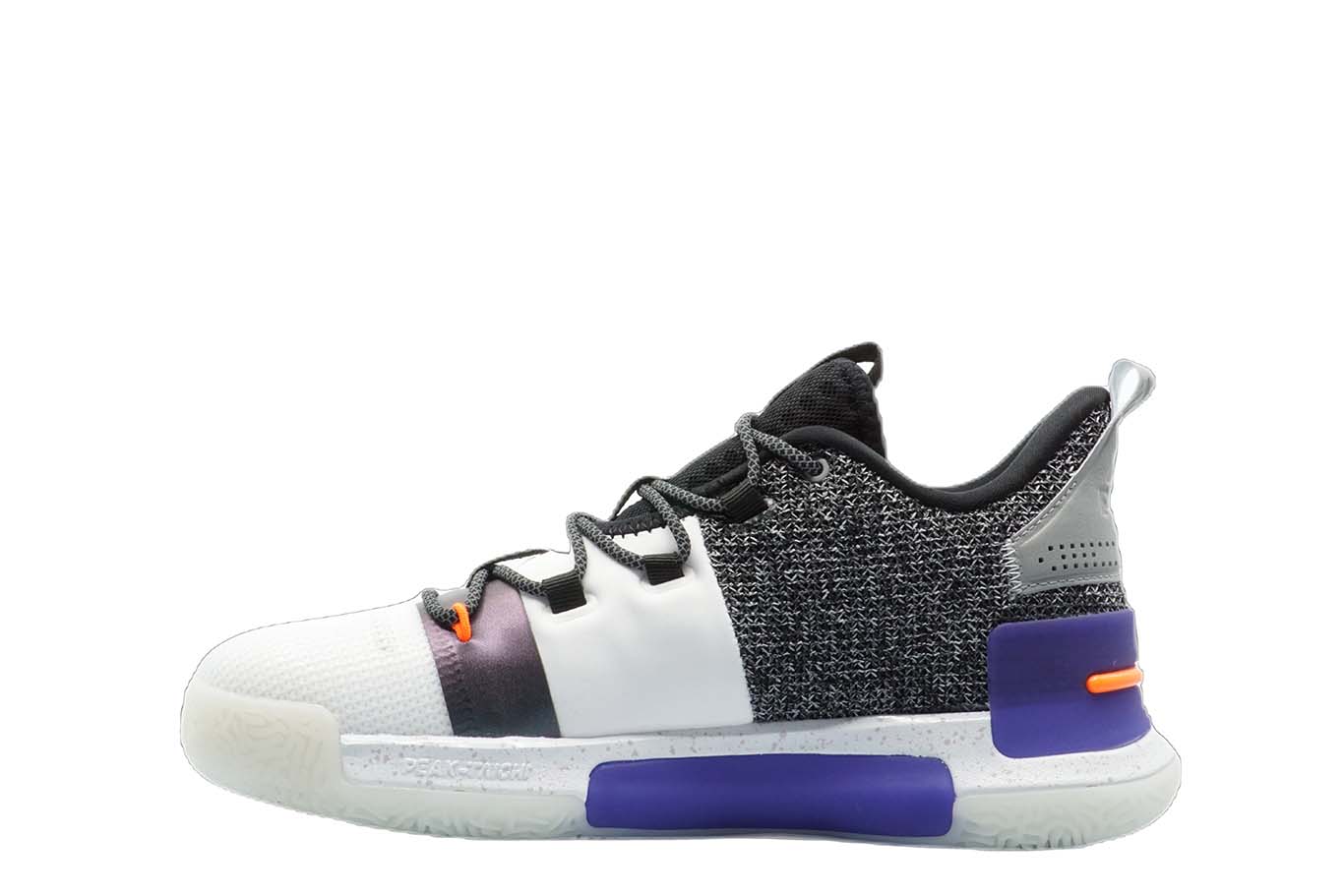 [E94451] Mens Peak Taichi Flash Lou Williams Team White Purple Basketball Shoes - 7