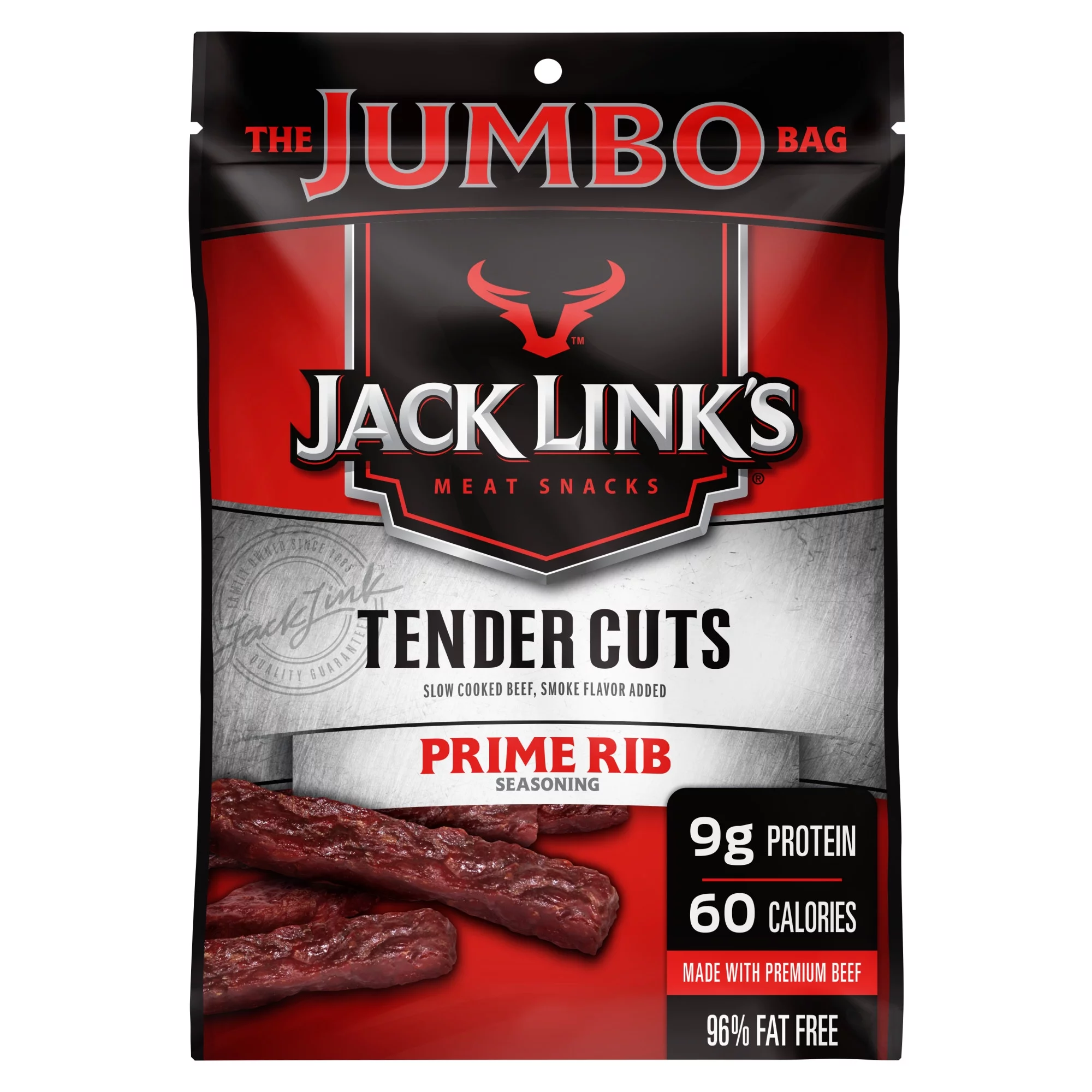 Jack Link's 100% Tender Cuts Prime Rib Seasoning 5.6oz Resealable Bag