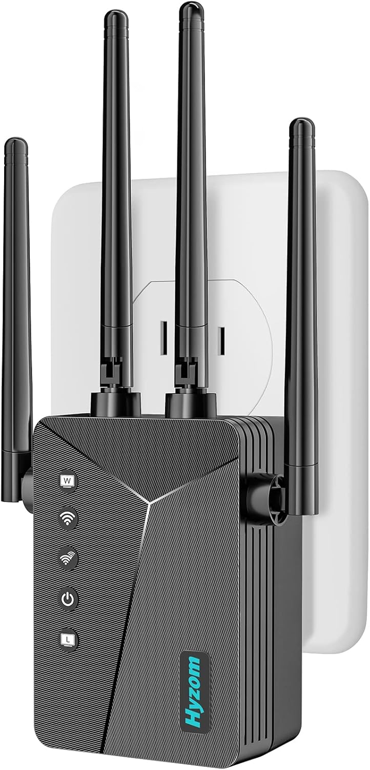 2022 Newest WiFi Range Extender Signal Booster up to 7000 sq.ft, Wireless Internet Repeater Wi-Fi Booster and Signal Amplifier with Ethernet Port, 1-Key Setup, 5 Working Modes Pack of 2