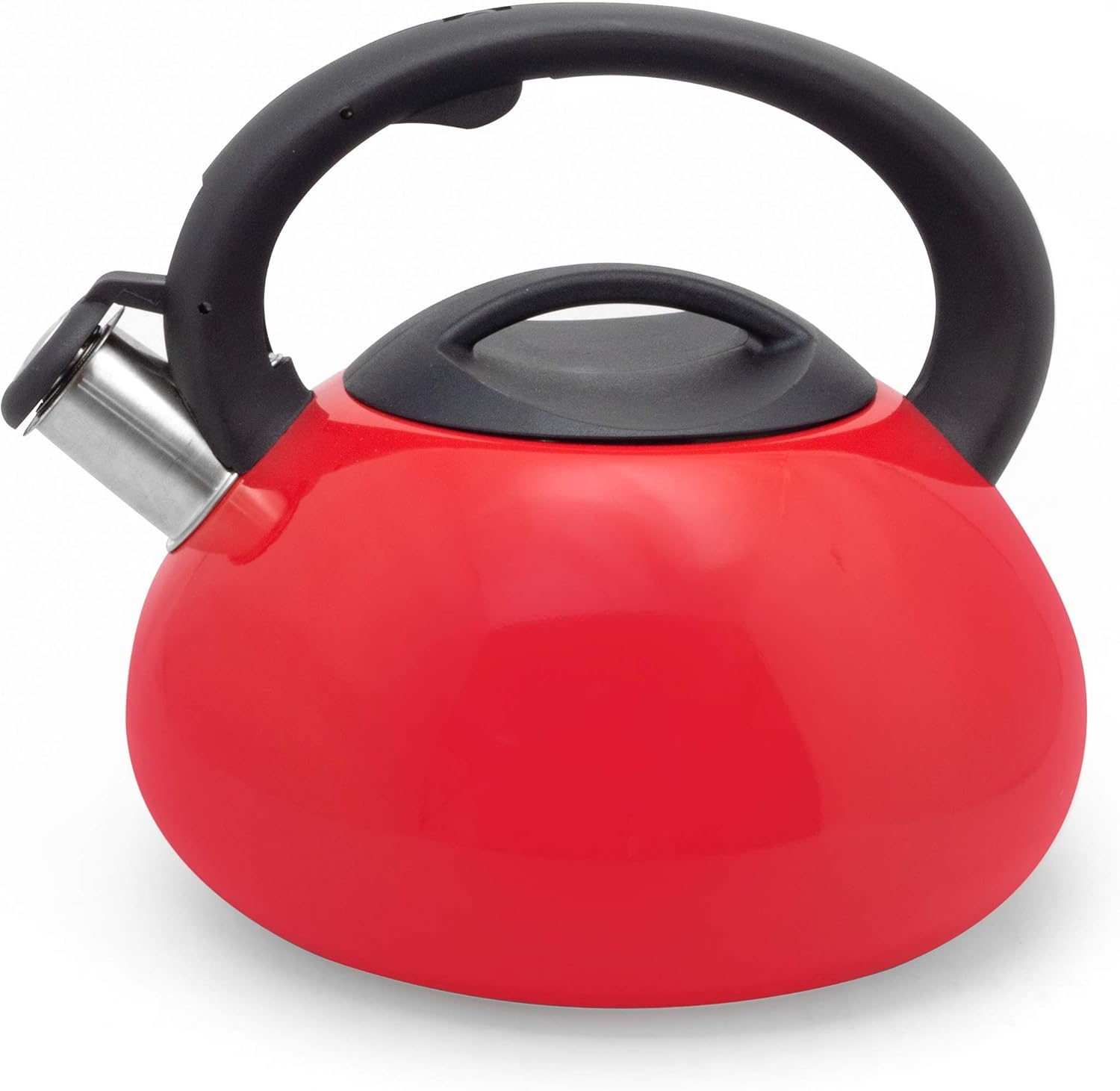 3 Qt Stainless Steel Tea Kettle Red
