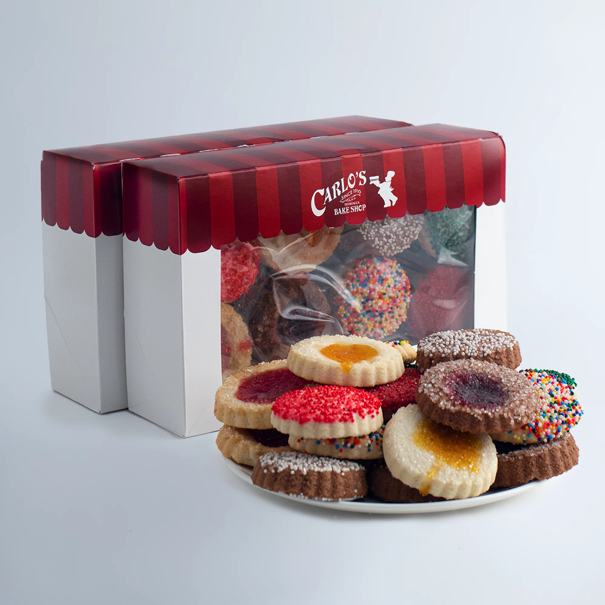 Carlo’s Bakery Butter Cookie Box (2x Pack) - Traditional Homestyle Cookies for Delivery - Ideal Sweet Delight for Dessert Aficionados and Special Moments