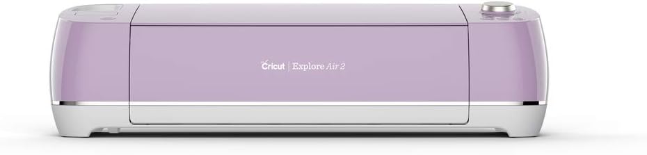Cricut Explore Air 2 - A DIY Cutting Machine for all Crafts, Create Customized Cards, Home Decor & More, Bluetooth Connectivity, Compatible with iOS, Android, Windows & Mac, Lilac