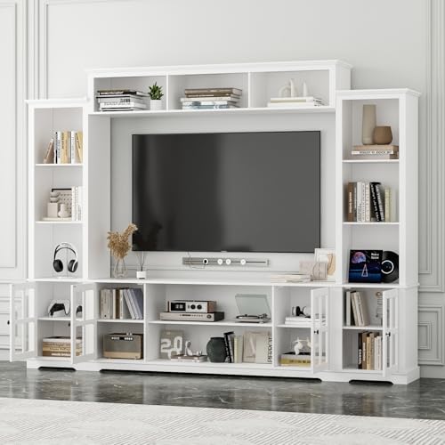 Wall Unit Entertainment Center, TV Wall Units for Living Room with Storage, 102