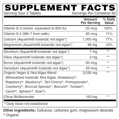 Algae Based Calcium 1,000 mg, 90 Tablets