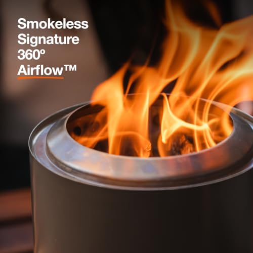 Solo Stove Mesa XL, 7 Inch Tabletop Fire Pit with Stand - Smokeless, Stainless Steel Fire Pit for Camping, Outdoor & Patio- Wood Burning or Pellet Fueled Portable Bonfire, 2.3lbs, Bronze