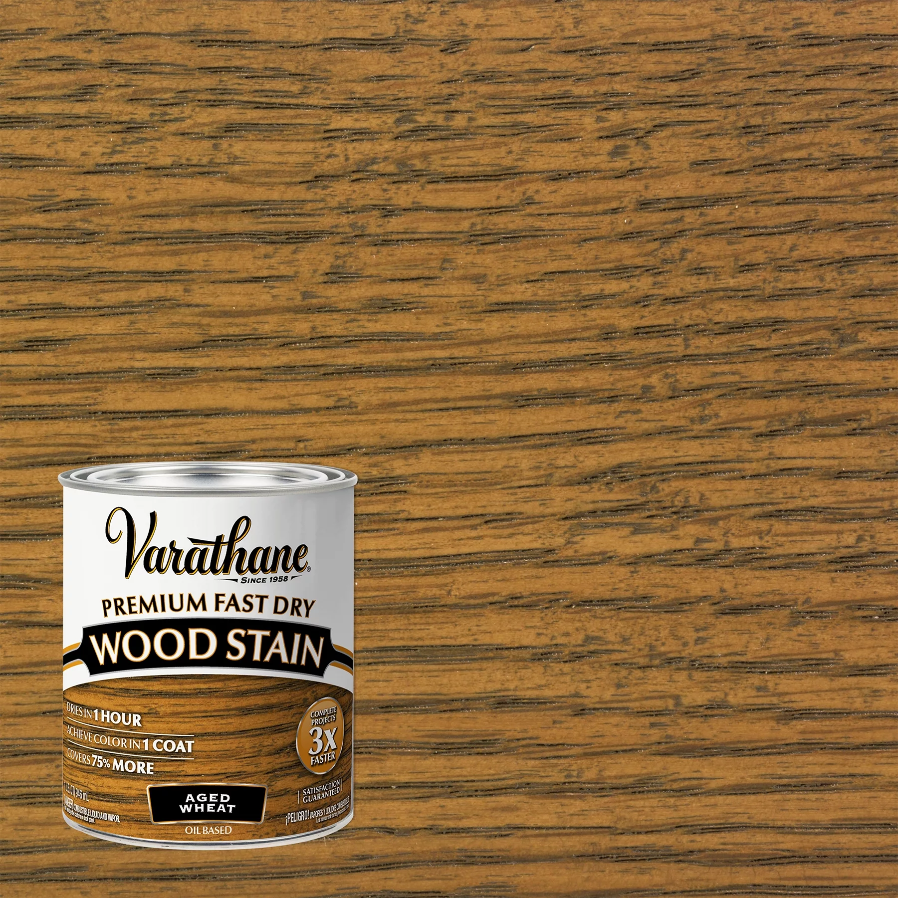 Aged Wheat, Varathane Premium Fast Dry Wood Stain-333660, Quart, 2 Pack