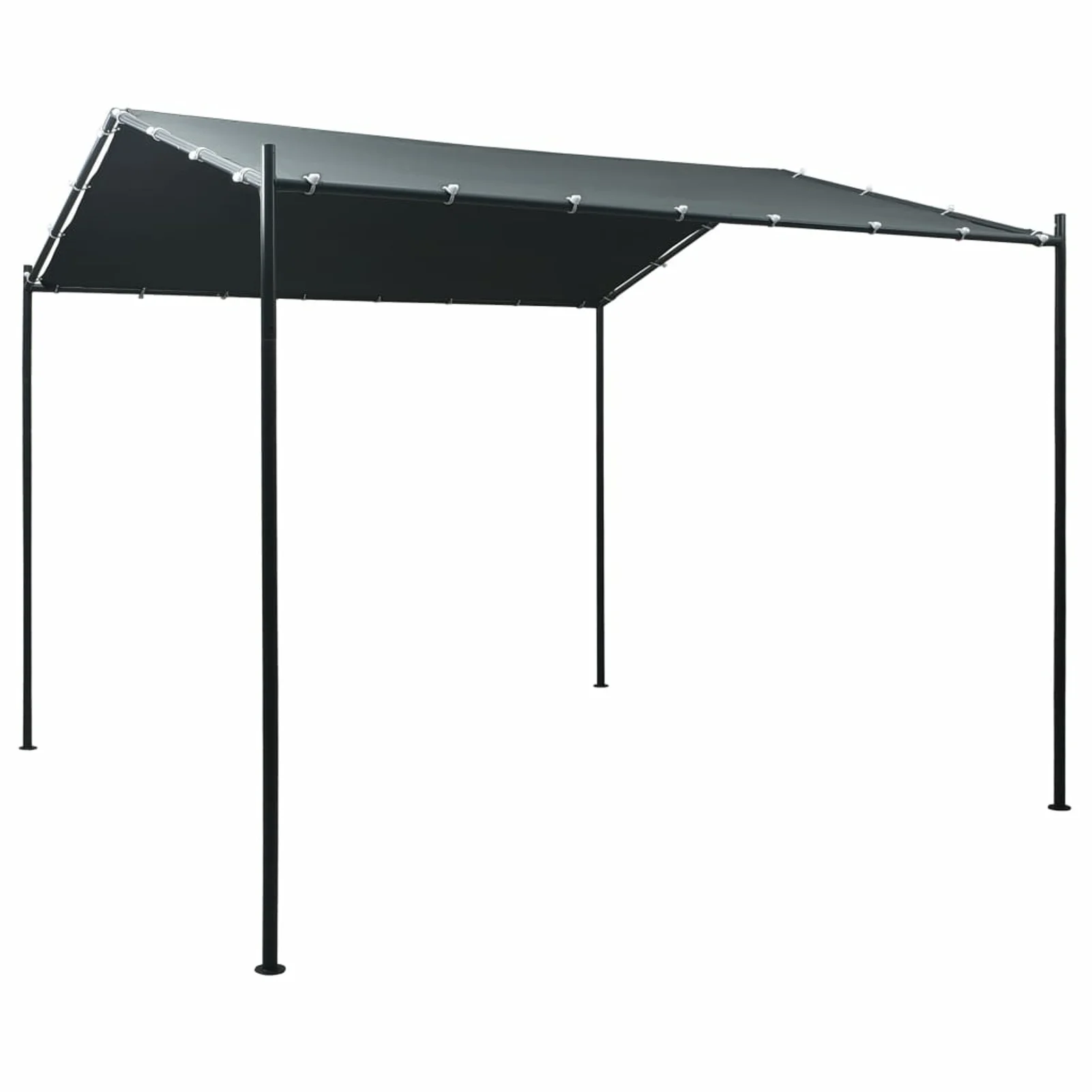 Andoer parcel,Steel Frame Sun Tent Fabric Roof Frame Sun Shade 9.8ft X9.8ft Steel Roof Steel Frame Shade Shelter Patio Party Tent Canopy 9.8ft X9.8ft Waterproof Patio Manual 9.8' X Tent Canopy 8.5'