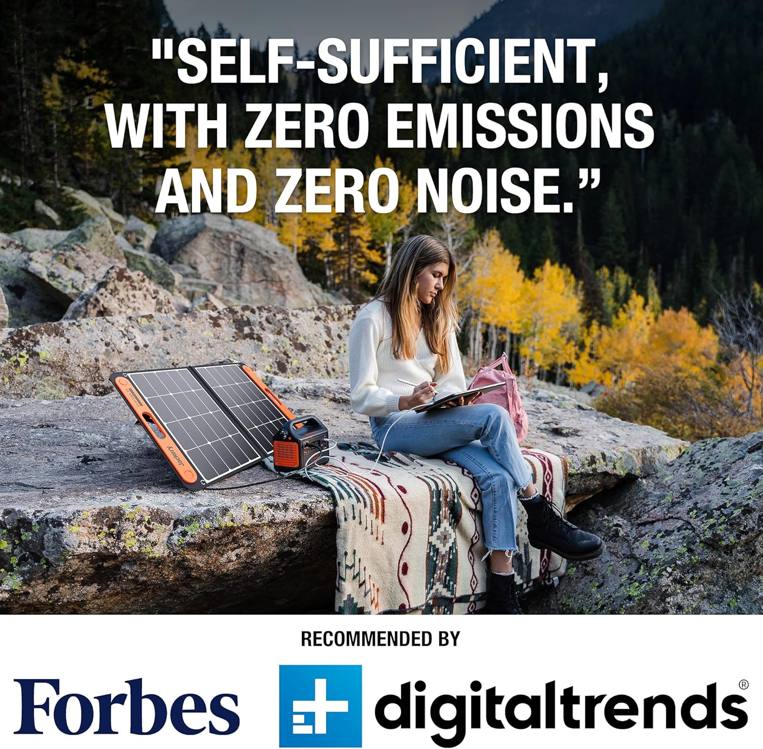 Jackery SolarSaga 60W Solar Panel for Explorer 160/240/500 as Portable Solar Generator, Portable Foldable Solar Charger for Summer Camping Van RV(Can't Charge Explorer 440/ PowerPro)