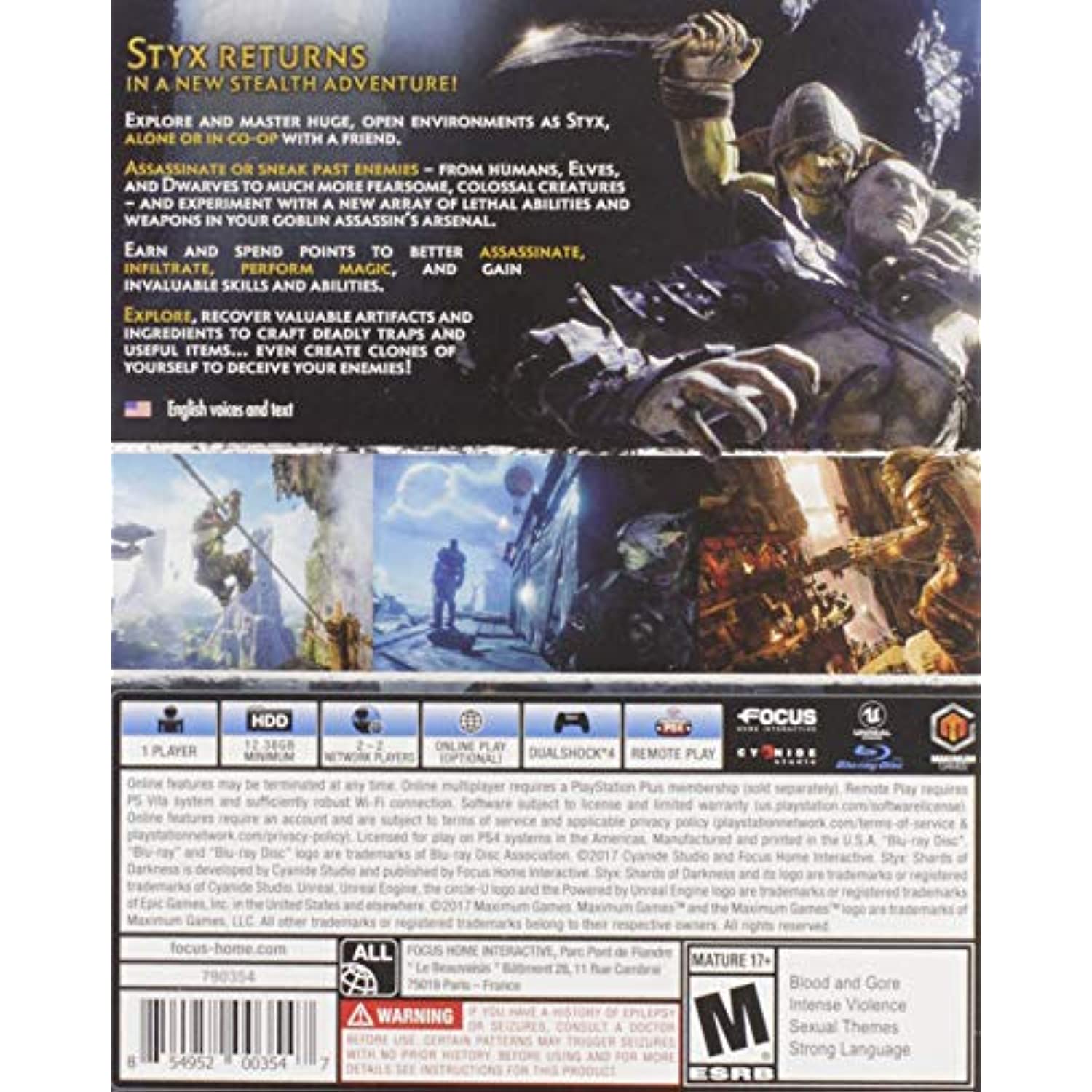 Styx: Shards Of Darkness - Playstation 4