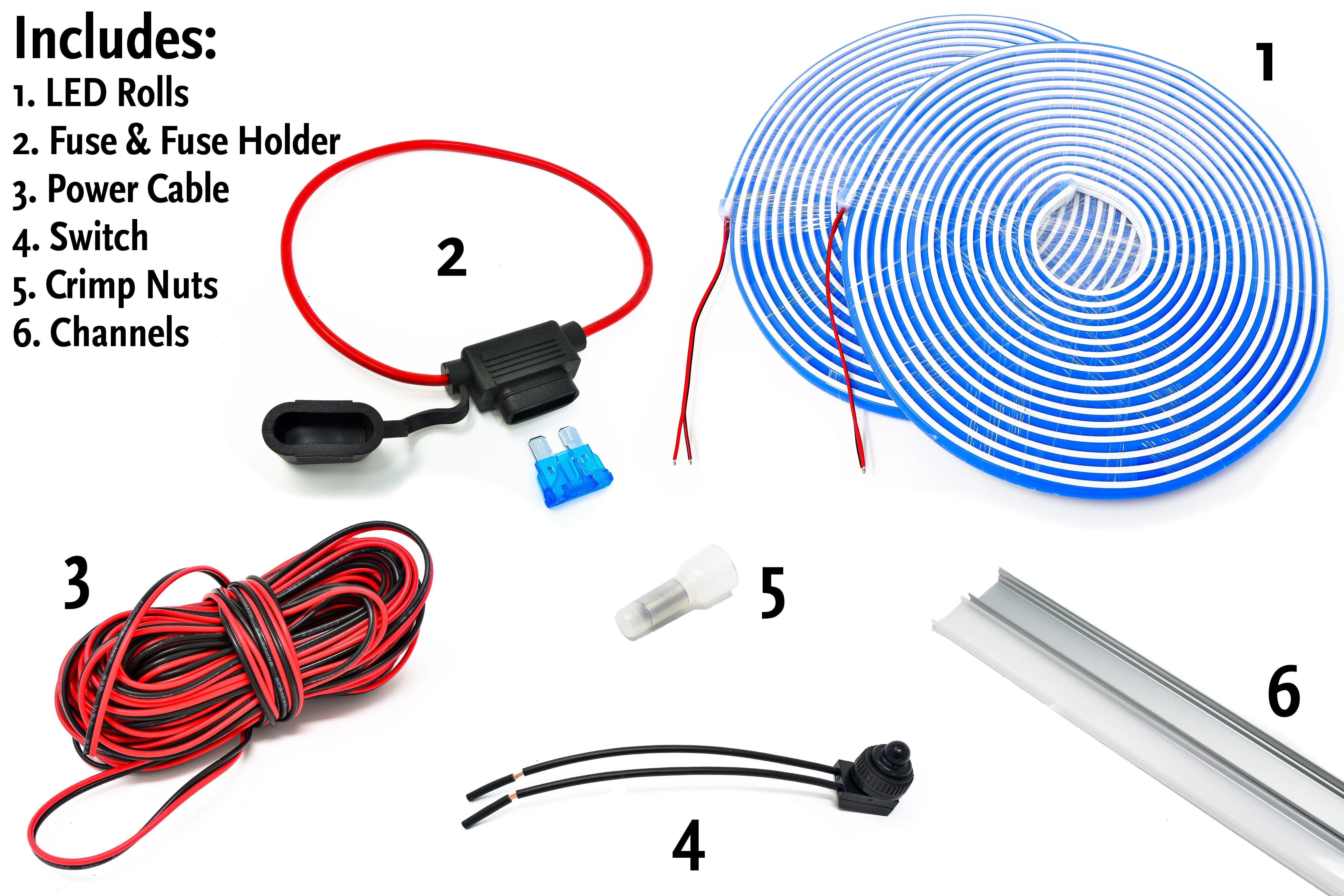 Pimp My Pontoon Blue LED Under Deck Accent Lighting DIY Complete Kit