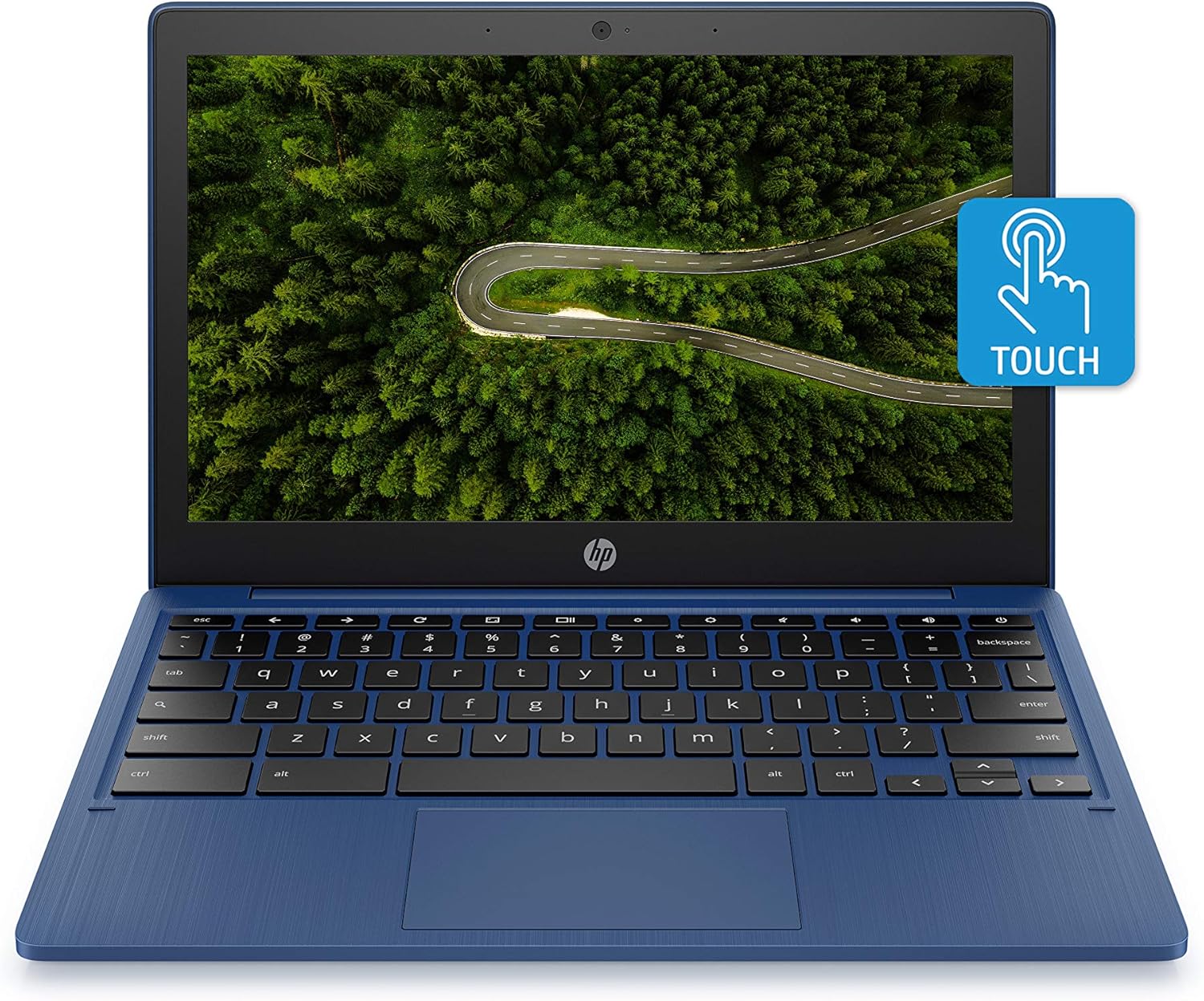 HP Chromebook 11-inch Laptop - MediaTek - MT8183 - 4 GB RAM - 32 GB eMMC Storage - 11.6-inch HD IPS Touchscreen - with Chrome OS™ - (11a-na0060nr, 2020 model, Indigo Blue)