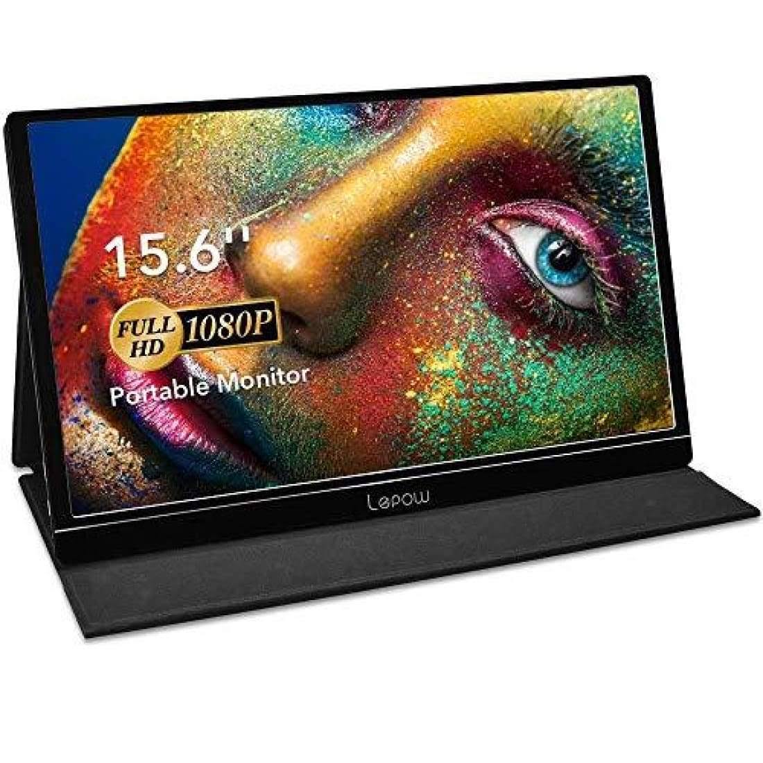 Portable Monitor Lepow 15.6x22 Computer Display 19201080 Full HD IPS Screen