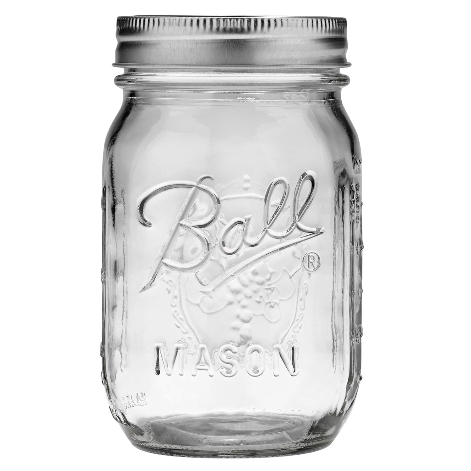 Ball Regular Mouth Pint 16-oz Mason Jars with Lid and Band (1-Pack)