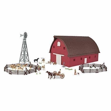 Ertl ERT12278 Farm Country Western Ranch Over 1-64 Scale Ertl Farm Country Playset - 65 Piece