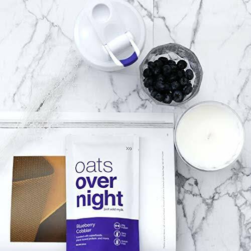 Oats Overnight Plant Based - Blueberry Cobbler - Premium High-Protein, Low-Sugar, Gluten-Free (2.6oz per Pack)