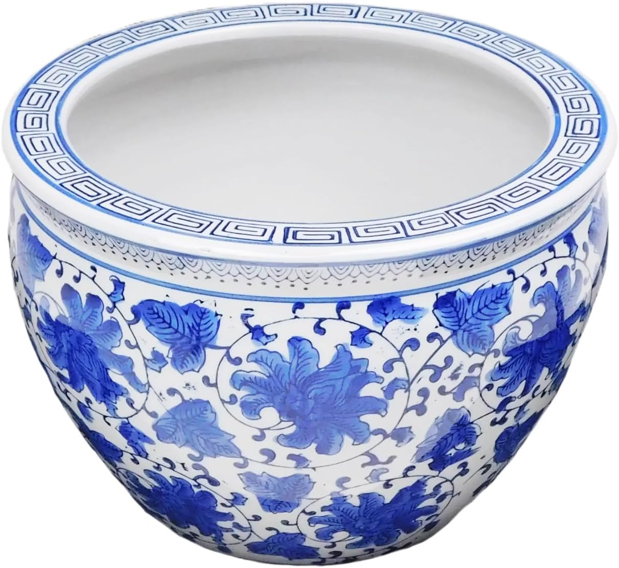 Blue and White Jardiniere by Oriental Furnishings