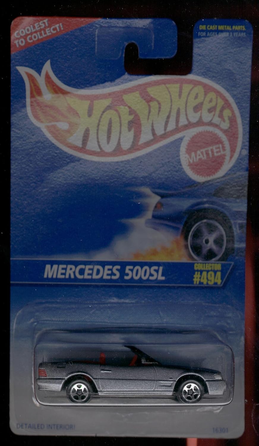 Hot Wheels 1995-494 Mercedes 500sl 1:64 Scale