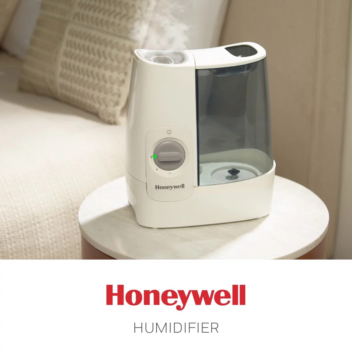 Honeywell 1 Gallon Filter Free Warm Mist Humidifier HWM845W, White