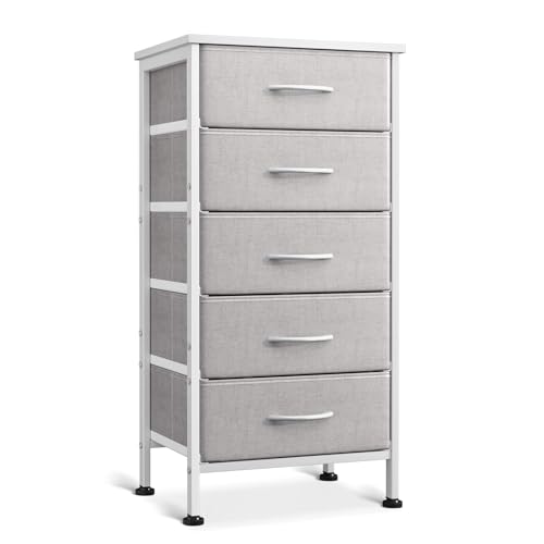 Casaottima Small Dresser for Bedroom with 5 Storage Drawers, 31