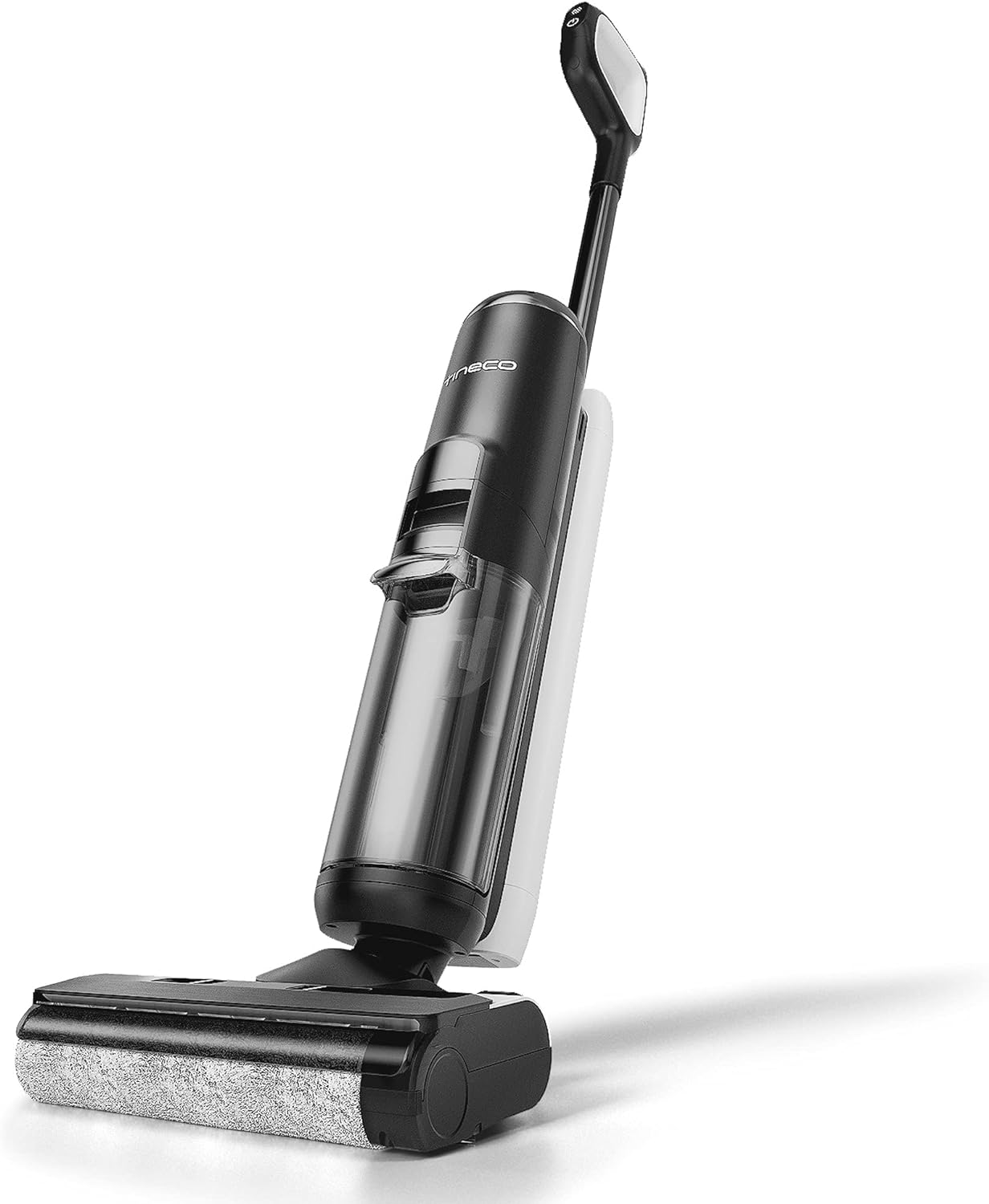 Tineco Floor ONE S5 Smart Cordless Wet Dry Vacuum Cleaner and Mop for Hard Floors, Digital Display, Long Run Time, Great for Sticky Messes and Pet Hair, Space-Saving Design, Black