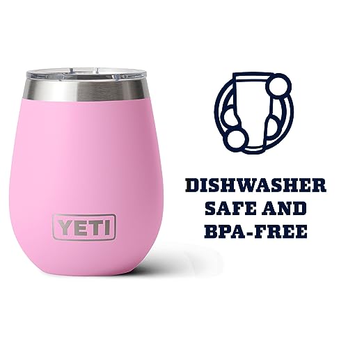 YETI Rambler 10 oz Wine Tumbler, Vacuum Insulated, Stainless Steel with MagSlider Lid, Navy