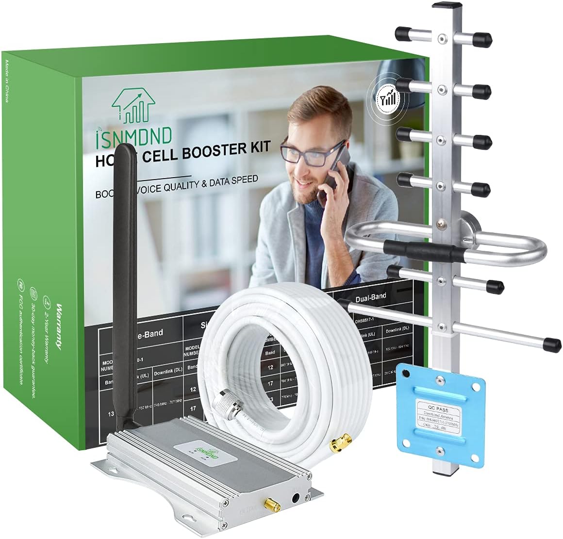 AT&T Cell Phone Signal Booster ATT Signal Booster T-Mobile 5G 4G LTE Band12/17 Signal Booster for Cell Phone AT&T Cell Signal Booster Amplifier Repeater ATT Cell Booster for Home Yagi Antennas Kits