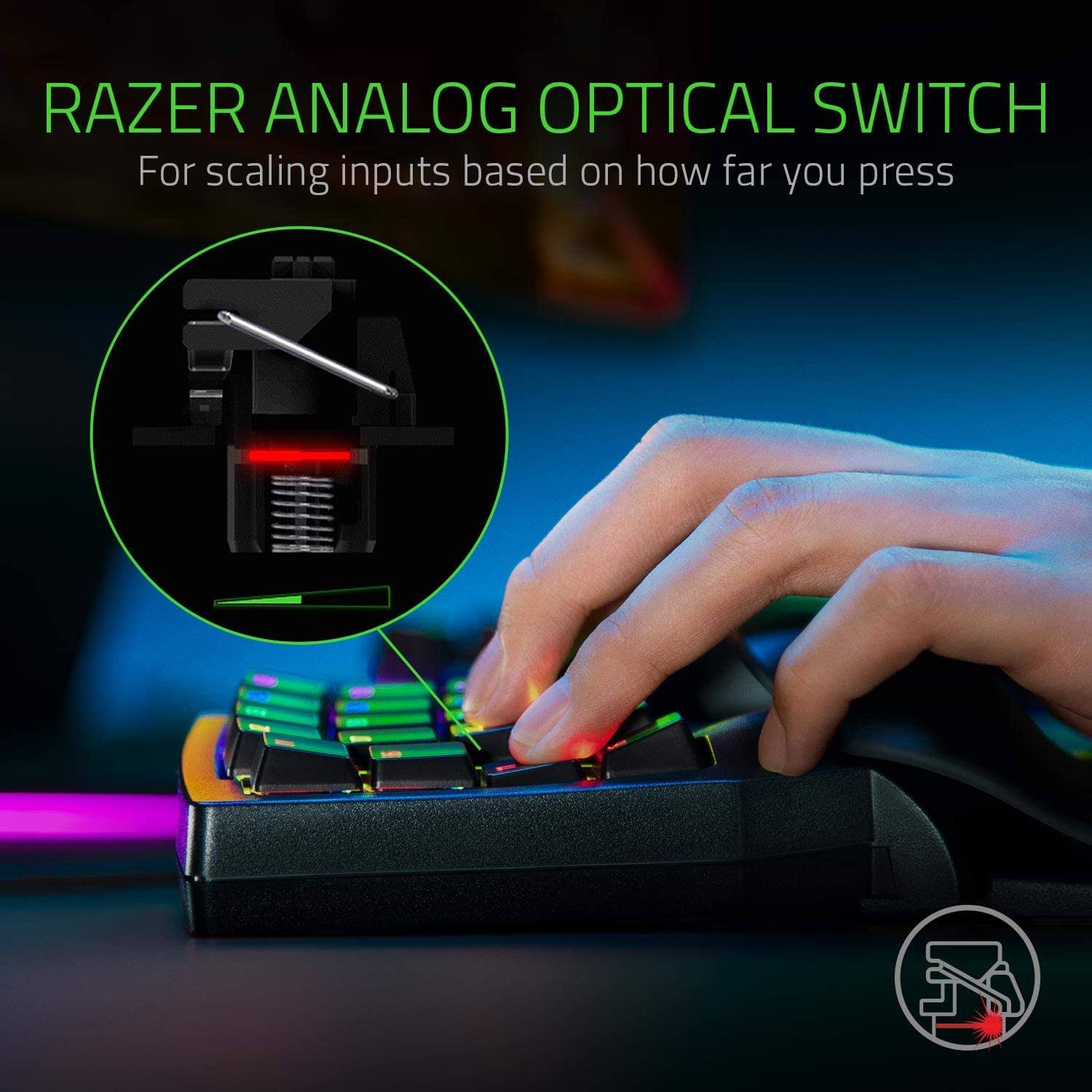 Razer Tartarus Pro Gaming Keypad Black – Analog Optical