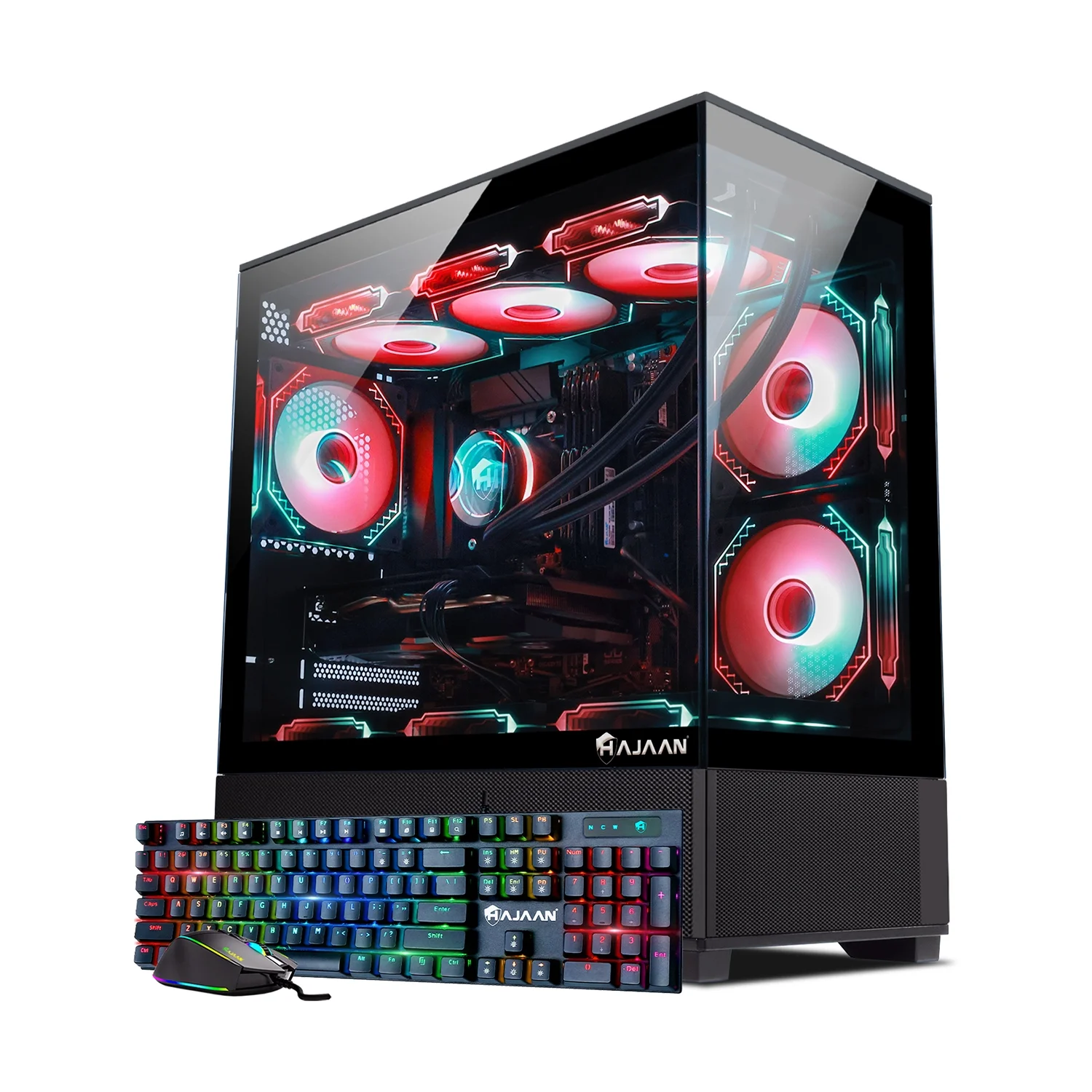 HAJAAN SuperX Gaming PC – Liquid Cooled - Intel i9 12900K - GeForce RTX 3060 12GB - 32GB DDR4 - 2TB NVMe SSD - Windows 11 Pro - WiFi - Bluetooth - Mechanical Keyboard Mouse