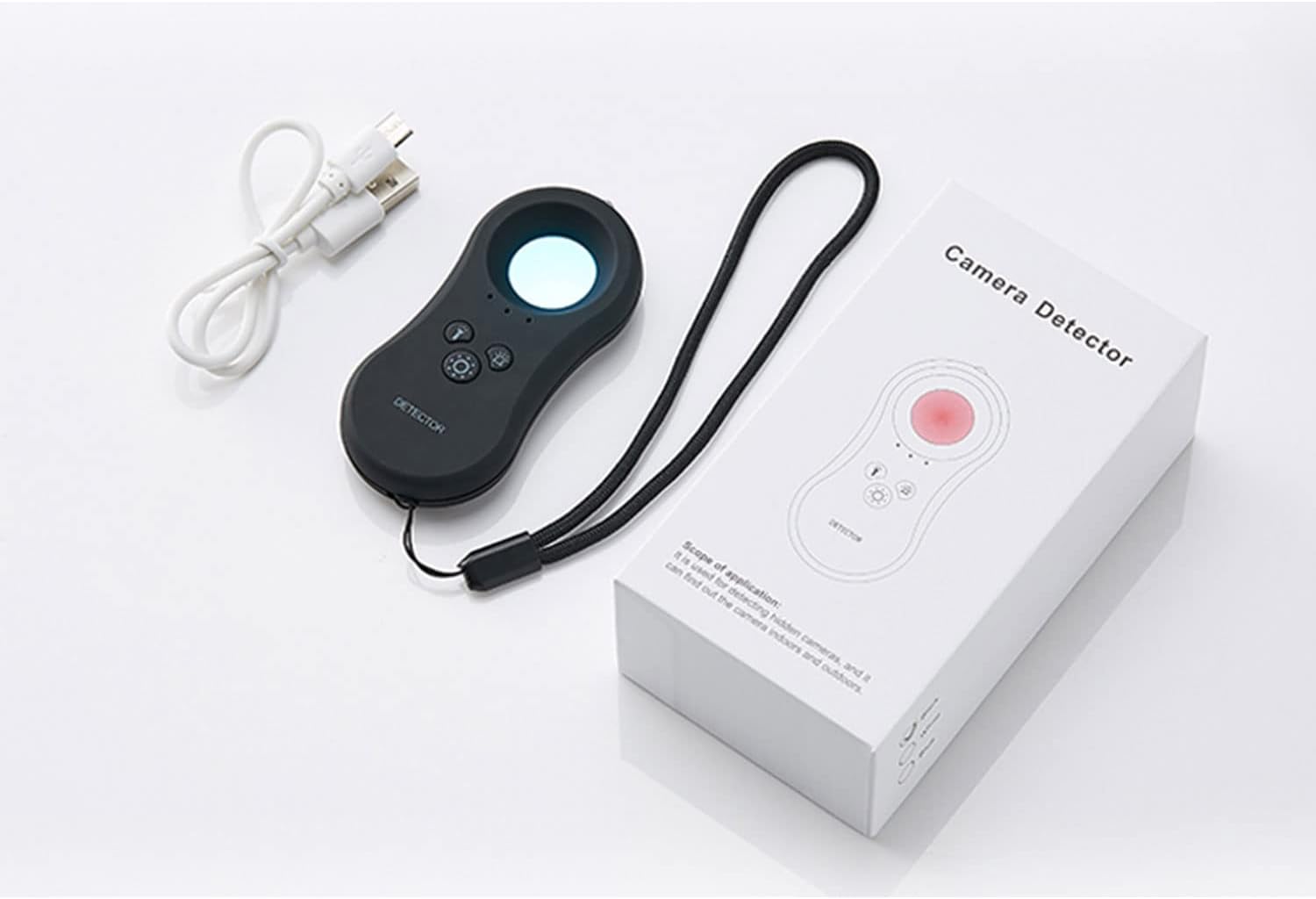 Hidden Camera Detector, Camera Detector by NOYAFA with Rechargeable Infrared Viewfinders, Mini LED Flashlight Pocket Sized Camera Finder for Hotel Travel