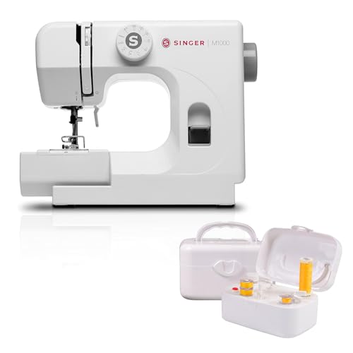 SINGER M1000 Mending Machine | Compact, Lightweight & Portable With 32 Stitch Applications & LED Light | Great for Light to Medium Weight Fabrics & Repairs - Black