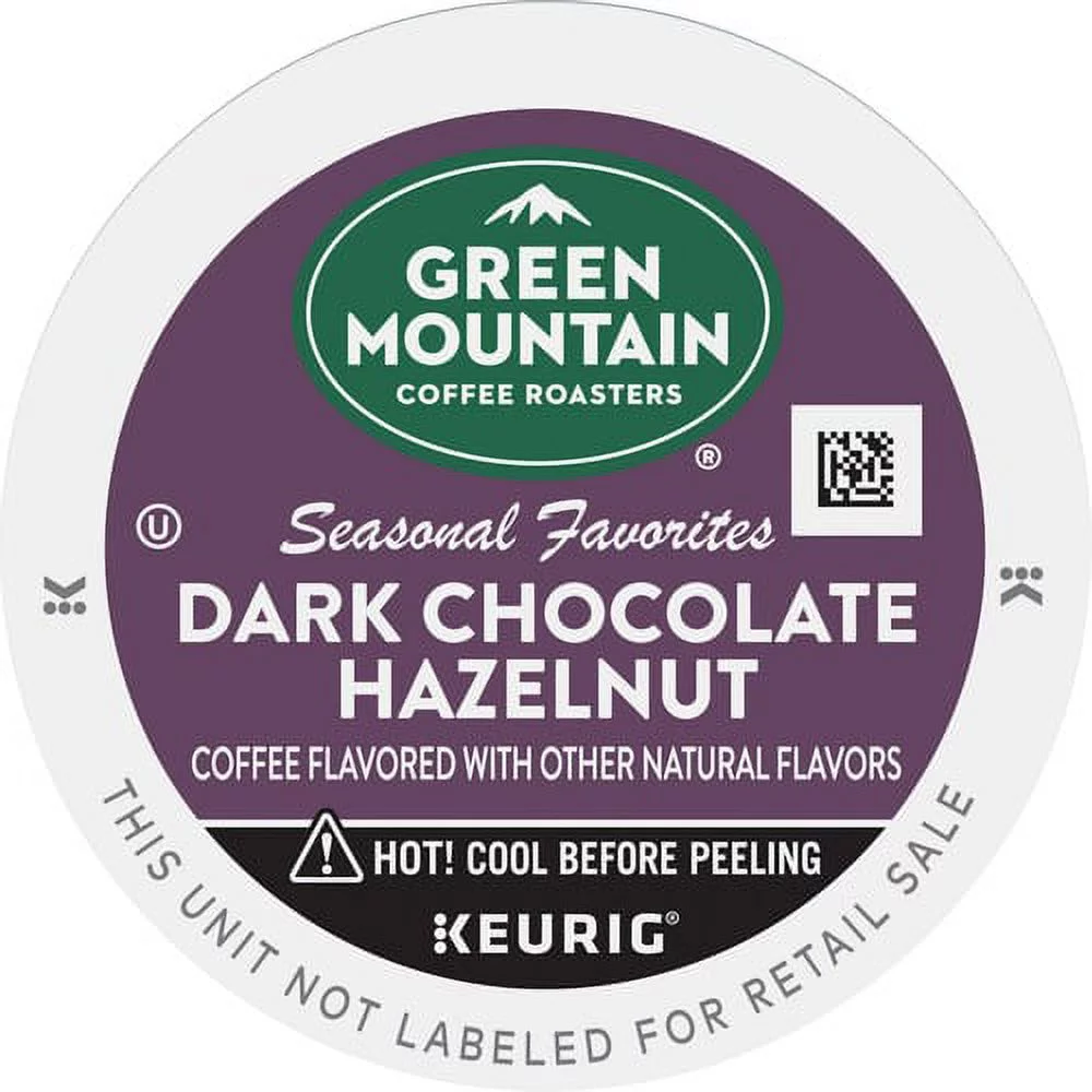 Green Mountain Coffee Roasters reg; K-Cup Dark Chocolate Hazelnut Coffee - Compatible with K-Cup Brewer, Keurig Brewer - Medium - 24 / Box | Bundle of 5 Boxes