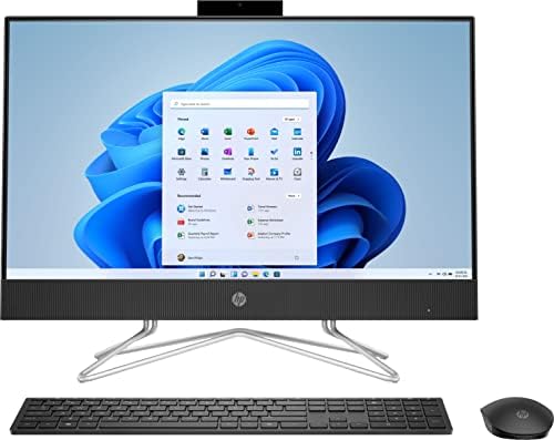 HP 2023 24'' FHD IPS Touch All-in-One Desktop PC Intel 4-Core Pentium Silver J5040 Intel UHD Graphics 32GB DDR4 1TB NVMe SSD WiFi AC BT RJ-45 HDMI Webcam Wireless KB Mouse Windows 11 w/RE USB