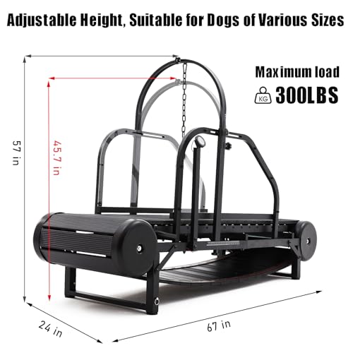New Dog Treadmill for 2025, Non-Electric Treadmill for Dogs with Step Counter, Adjustable Incline & Brake, Dog Treadmills Suitable for Indoor and Outdoor, Supports Up to 300 lbs