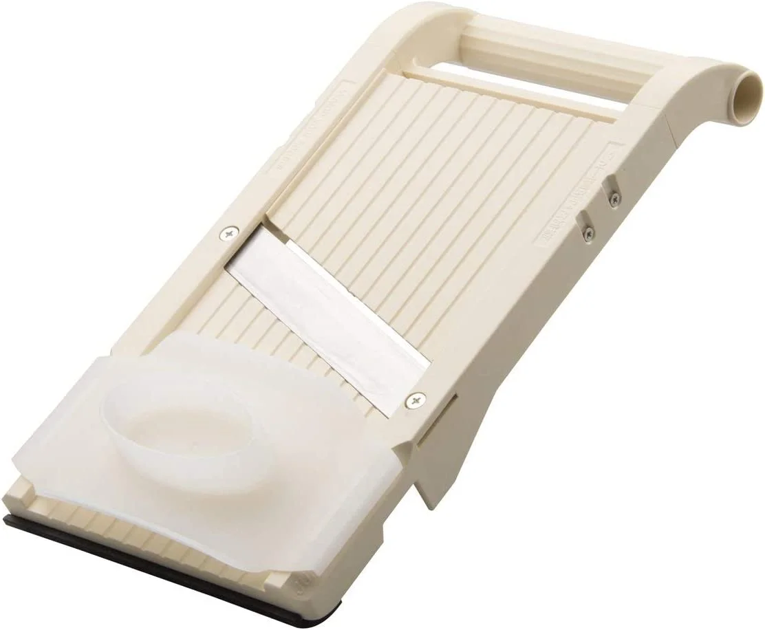 Mandoline Jumbo Slicer, Japanese Stainless Steel Blade, Beige