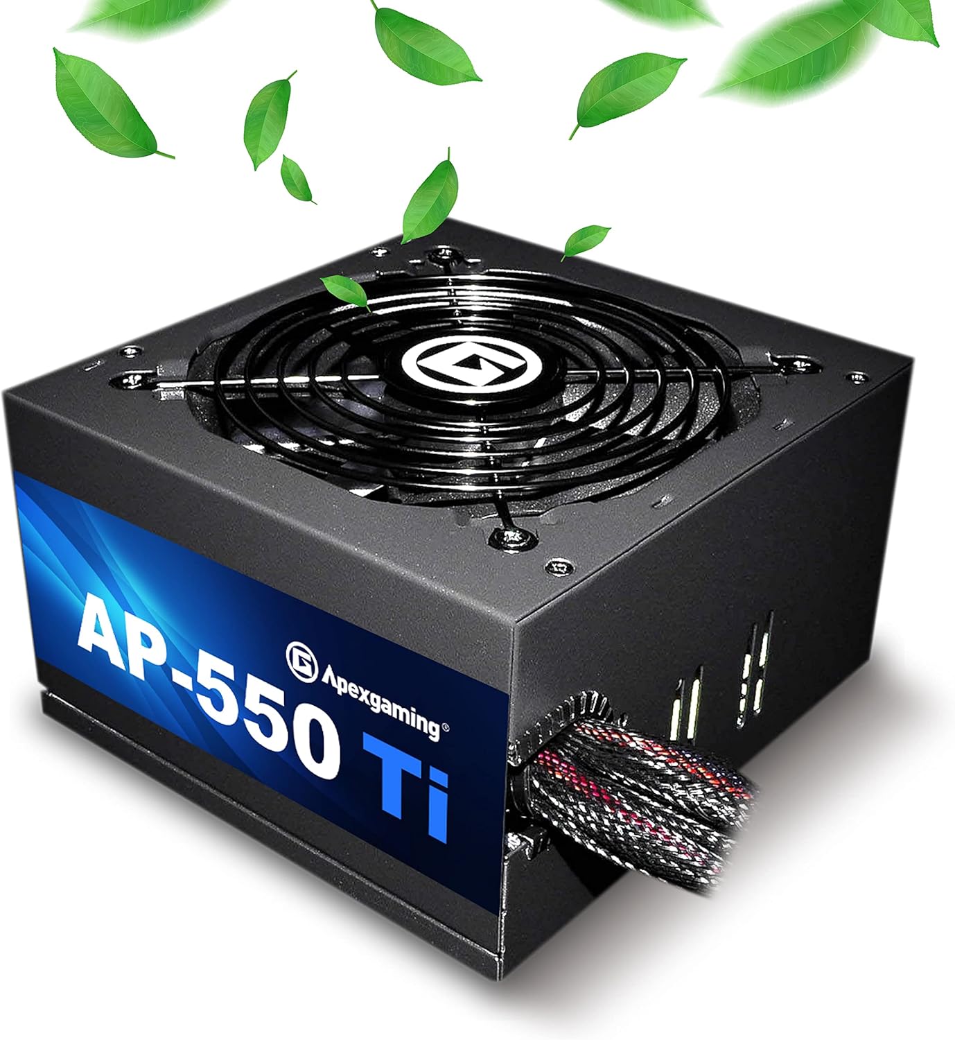 New 2021 Ultra White 100% All Japanese Capacitor 80+ Gold Certified Fully Modular 750W Gaming PSU Support NV RTX3-series & ATI RX6-series GPU ApexGaming AJ-750MW