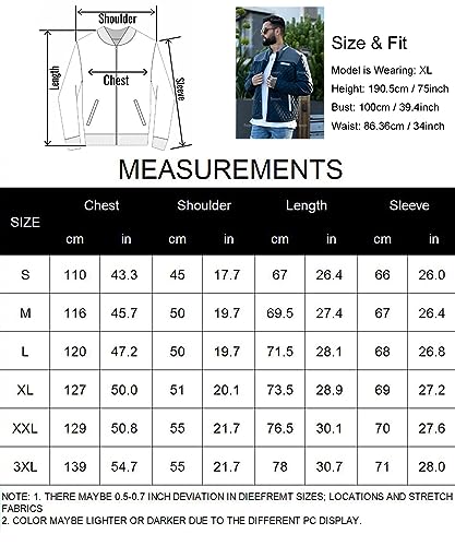 HYPESTFIT Men's Diamond Quilted Puffer Down Jacket Lightweight Business Casual Button Down Shirts