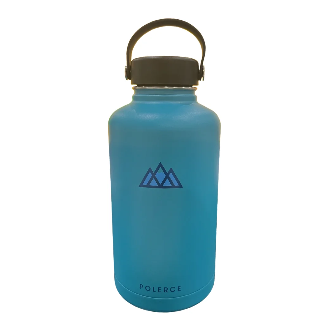 Vacuum Insulated Bottle - Stainless Steel Double Wall Thermally Insulated Flask with Flex Cap - 64 fl oz - Blue - by Polerce