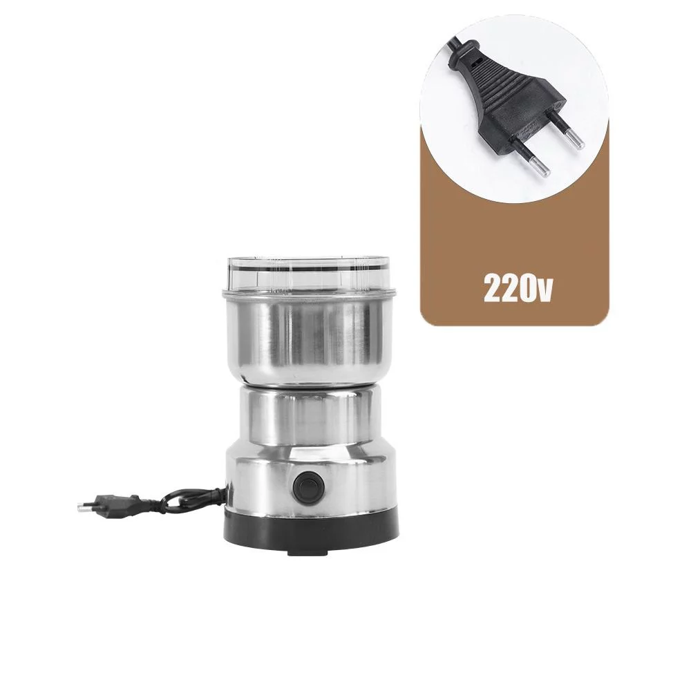Household Electric Stainless Steel Multifunction Kitchen Accessories Coffee Bean Grinder Nuts Milling Machine Spices Blender EU