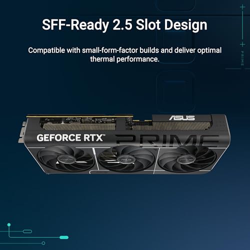 ASUS The SFF-Ready Prime GeForce RTX™ 5070 12GB GDDR7 Graphics Card (PCIe® 5.0, 12GB GDDR7, HDMI®/DP 2.1, 2.5-Slot, Axial-tech Fans, Dual BIOS)