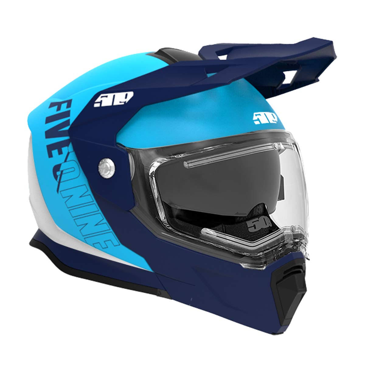 509 Delta R4 Ignite Helmet - Cyan/Navy - 2XL