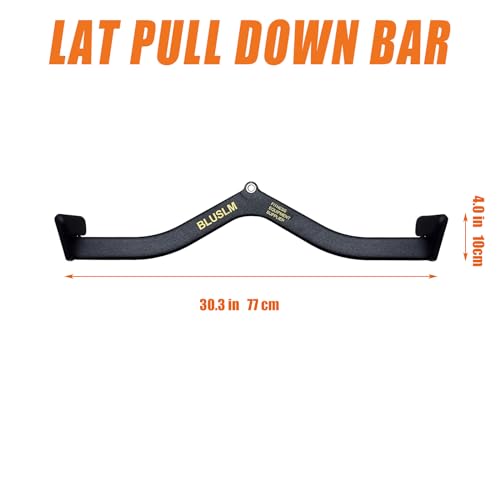 LAT Pull Down Bar for Cable Machine, LAT Pulldown Attachments T Bar V Bar Cable Attachment, Back Tricep Bar Strength Training Handle