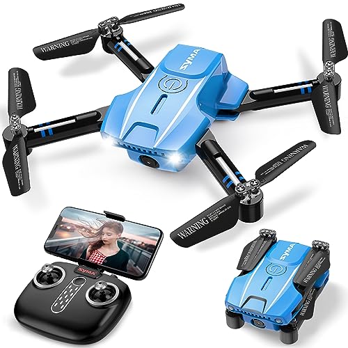 SYMA Mini Drone with Camera for Adults Kids-720P FPV Camera Drones with Remote Control RC Quadcopter with Headless Mode, One Key Start, Speed Adjustment, 3D Flips for Beginners