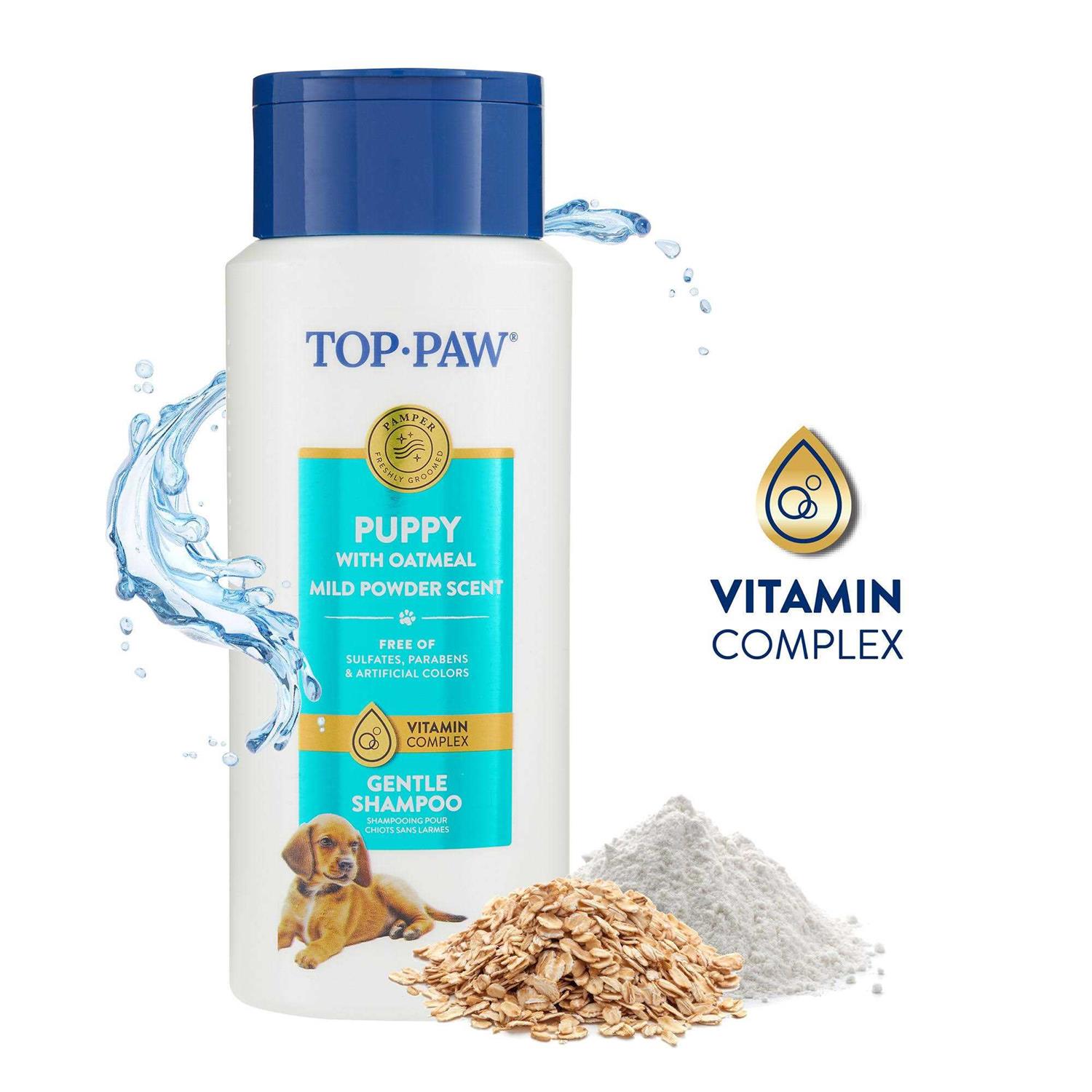 Top Paw Gentle Puppy Oatmeal Shampoo Mild Powder Scent - Pet Supplies online store