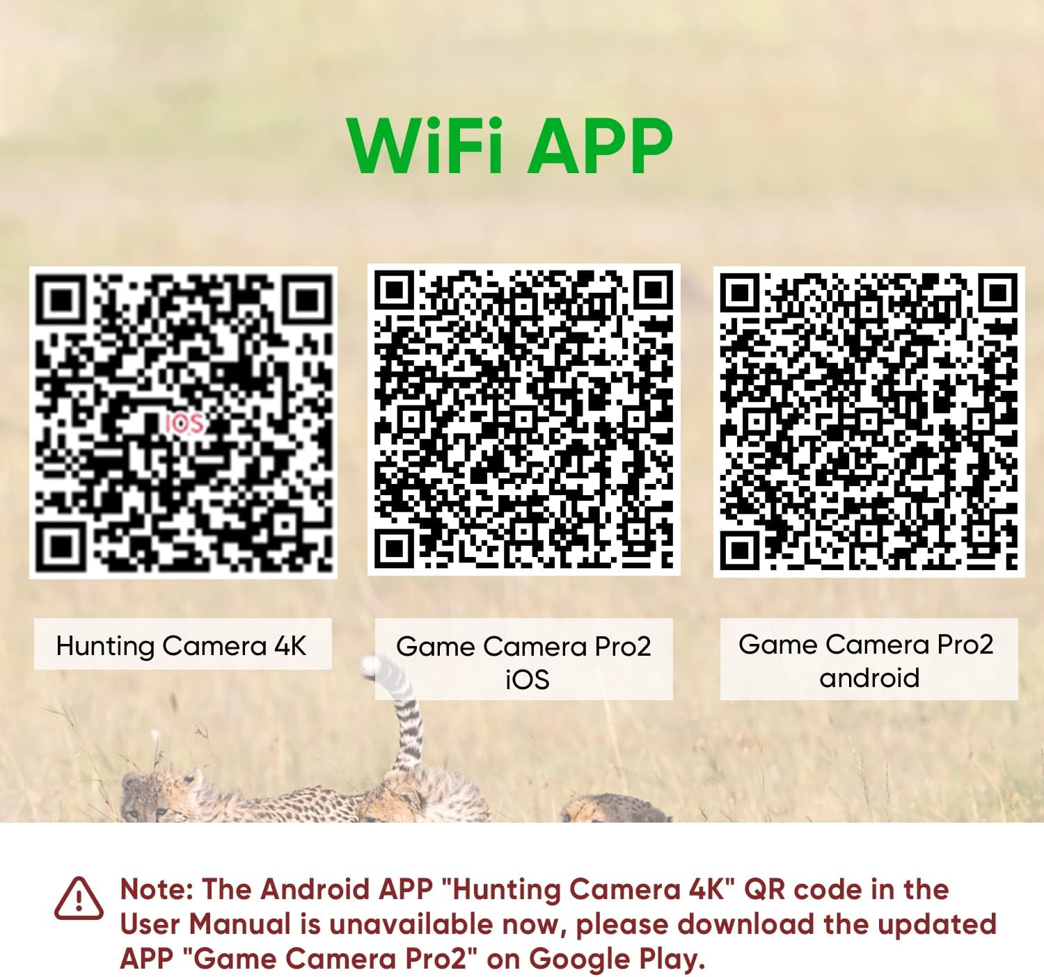 4K 30MP WiFi Trail Camera, Bluetooth APP Control 940nm No Glow Night Vision Hunting Game Camera 3 PIR 120° Wide 65ft Trigger IP66 Waterproof 2.4”LCD Screen for Wildlife Monitoring