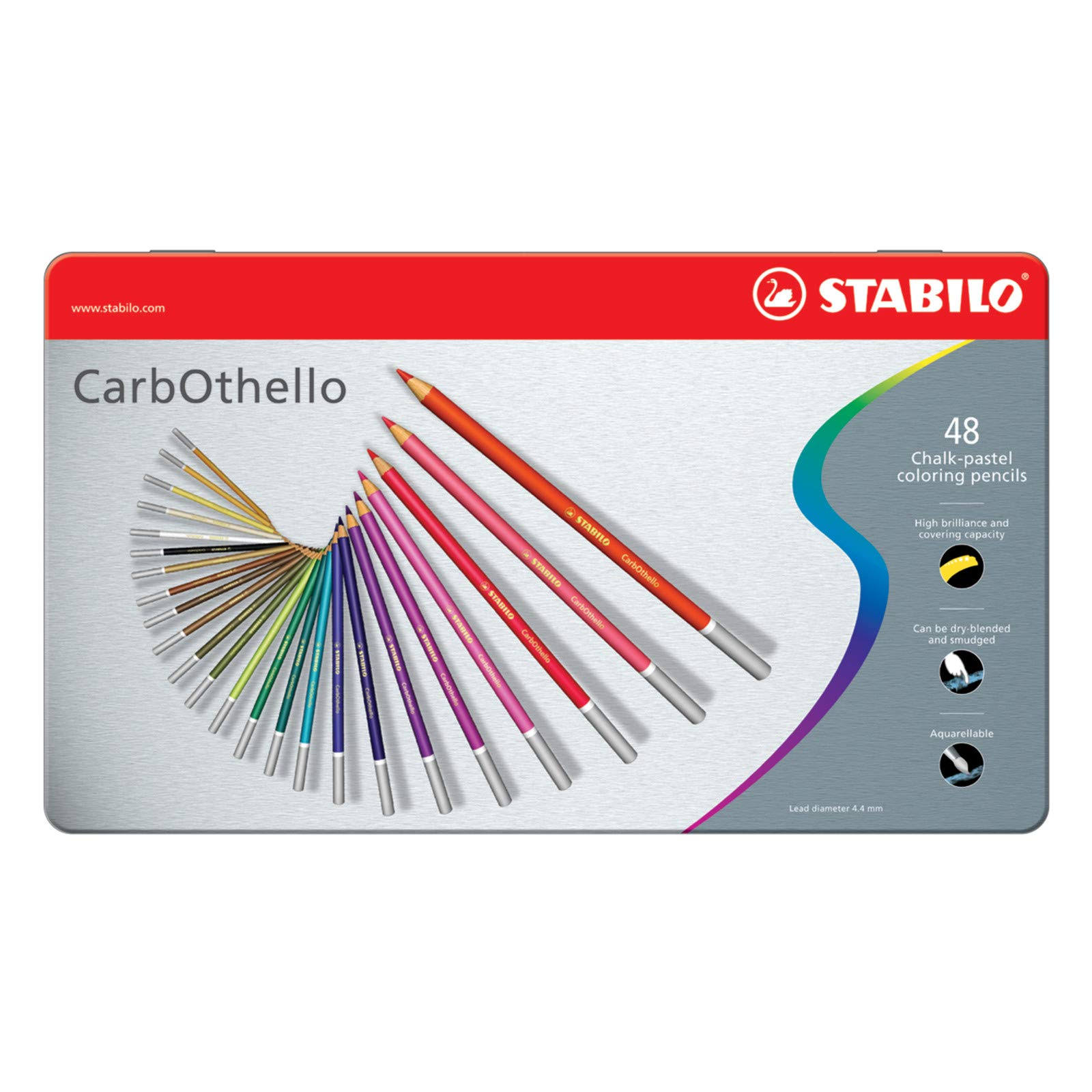 Stabilo CarbOthello Pastel Pencil Set of 48