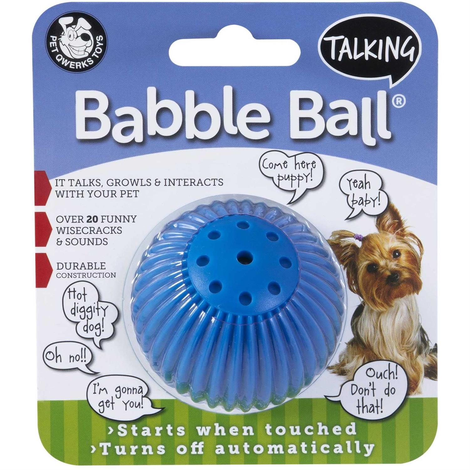 Pet Qwerks Talking Babble Ball Small - Pet Supplies online store